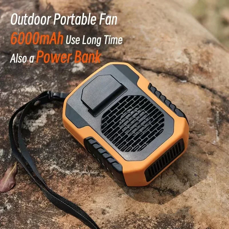 Summer Sale 45% Off🔥 2025 Smart AI Long-lasting Battery Powerful Portable Waist Clip Fan, Wearable Hanging Neck Fan