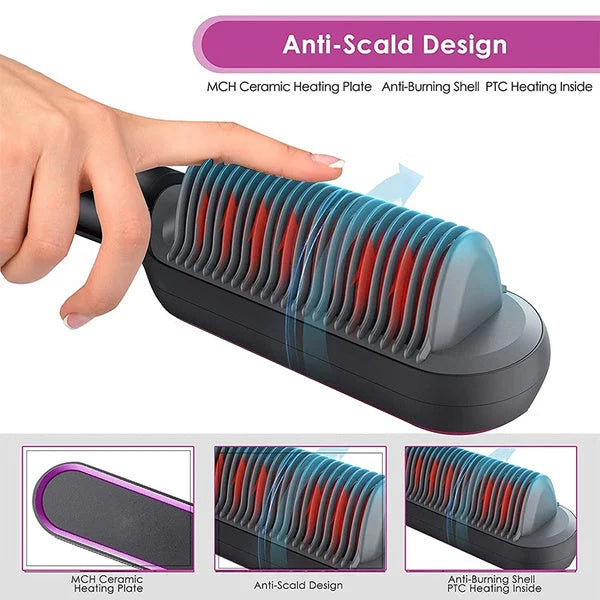 🔥HOT SALE 49% OFF🔥 💇‍♀Negative Ion Hair Straightener Styling Comb