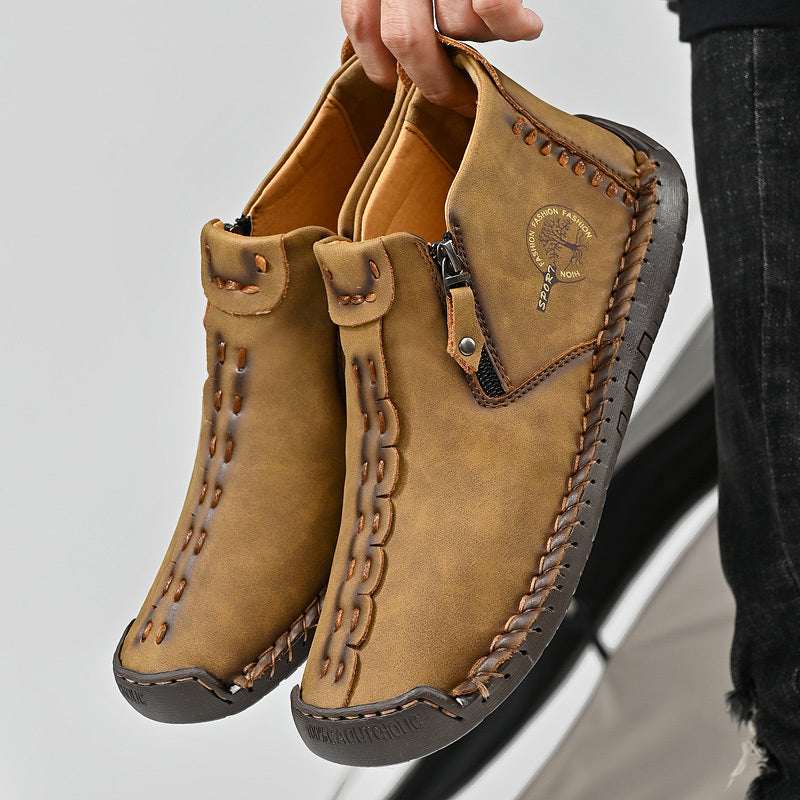 🚶‍♀️👢48% OFF !!!⏱️Clearance!!✨Women's Casual Fashion Non-slip Leather Medieval Slip-on Boots