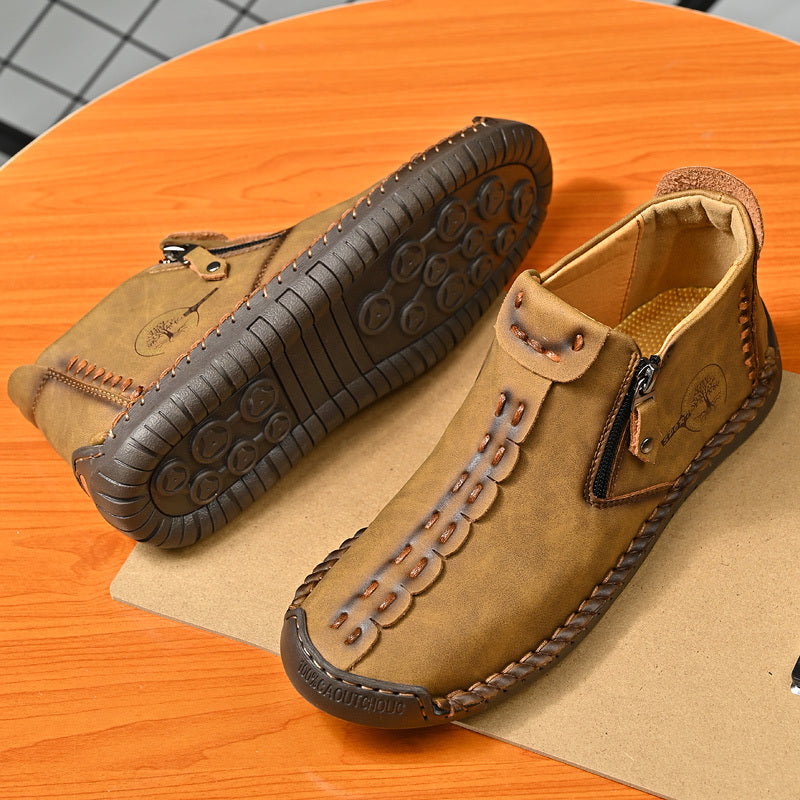 🚶‍♀️👢48% OFF !!!⏱️Clearance!!✨Women's Casual Fashion Non-slip Leather Medieval Slip-on Boots