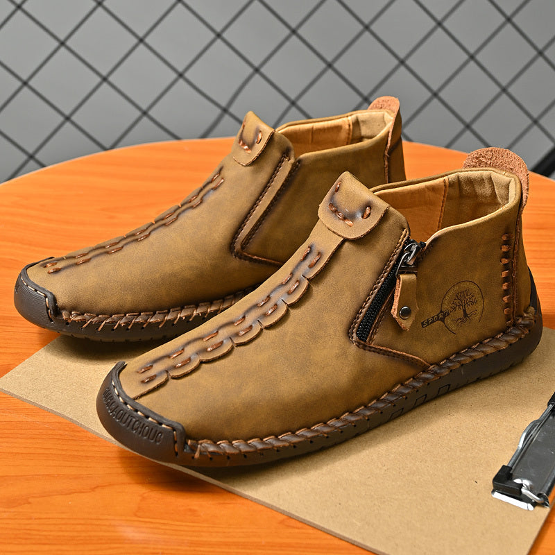 🚶‍♀️👢48% OFF !!!⏱️Clearance!!✨Women's Casual Fashion Non-slip Leather Medieval Slip-on Boots