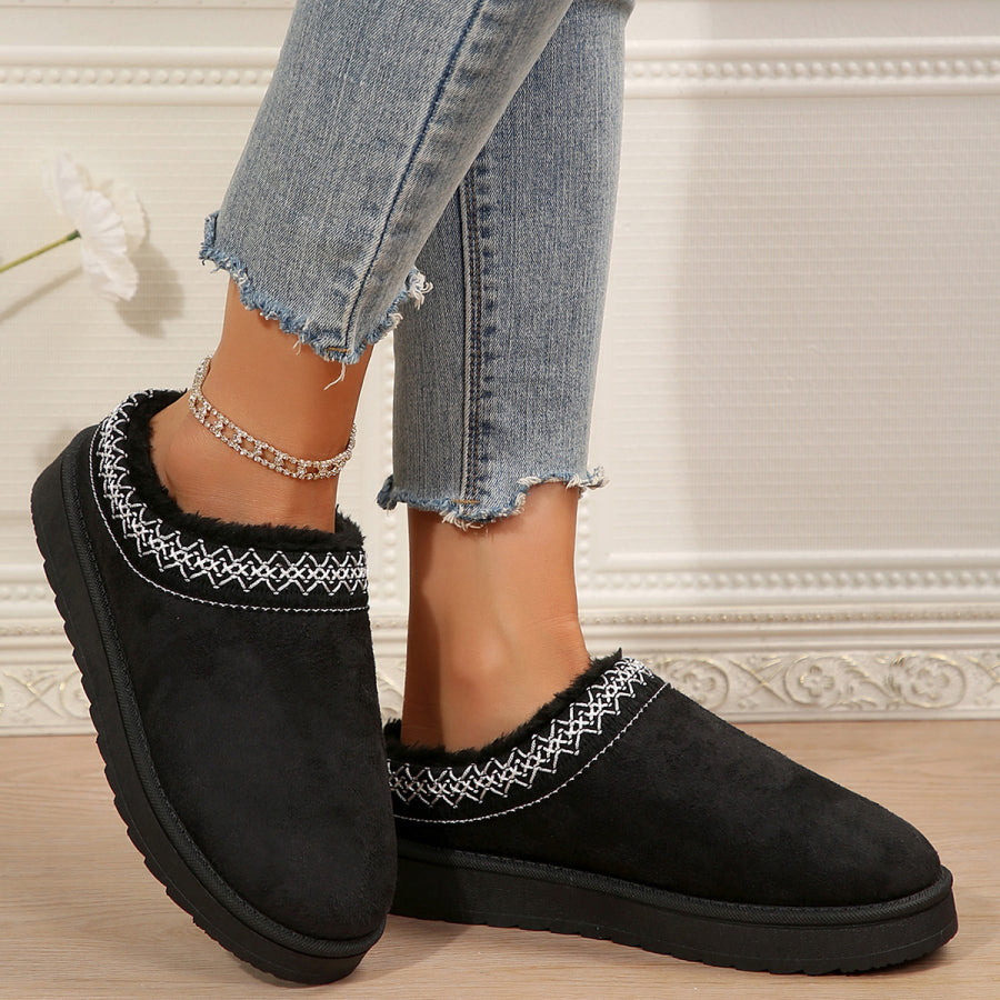 🌸🎉 Trendy Must-Have! Only a Few Left! ✨🥿💫Women's Everyday Fleece Lined Comfortable Thick-soled Non-slip Slippers Shoes