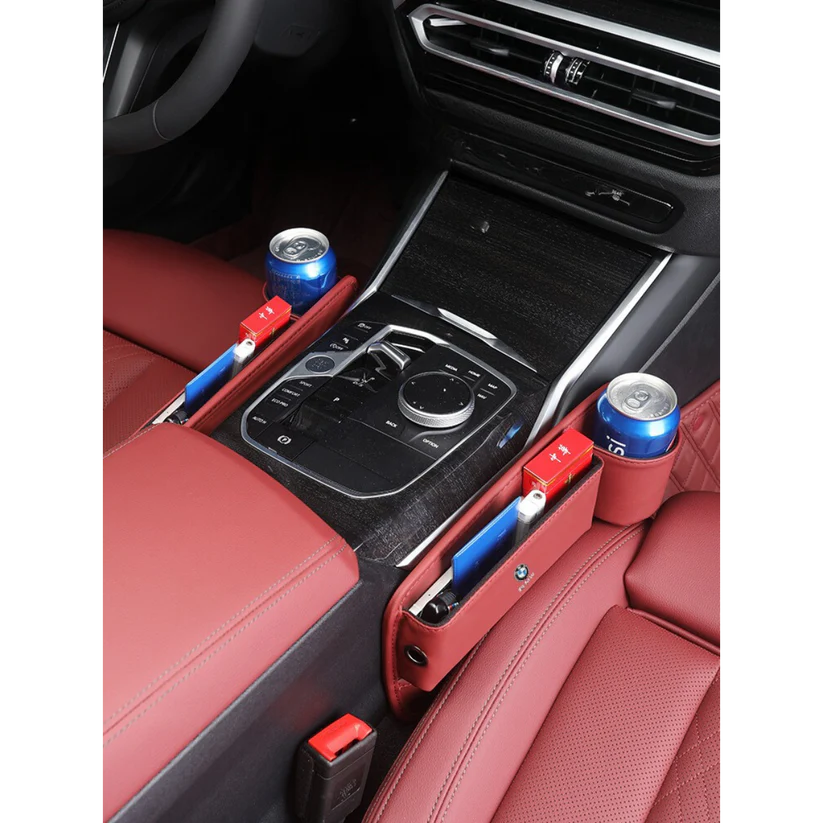 🔥HOT SALE 45% OFF 💖Car Leather Cup Holder Gap Filler Organizer Bag [Universal Fitment]