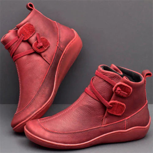 🔥49% Off Today🔥 Women's Vintage Leather Arch Support Ankle Boots
