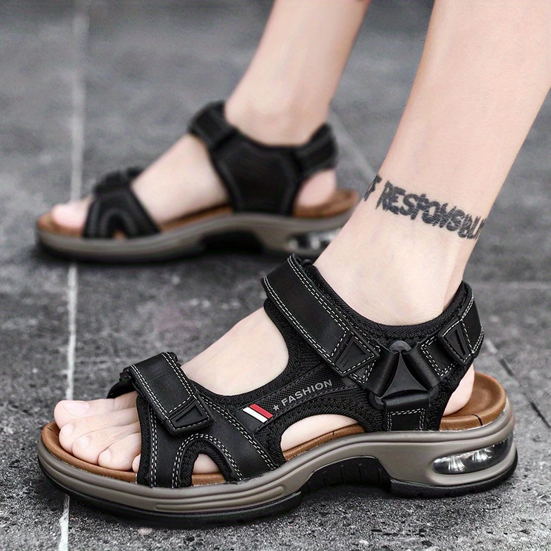💯Summer Collection 💯Men's Orthopedic Leather Sandals – Breathable, Adjustable, Air Cushion