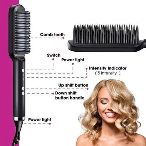 🔥HOT SALE 49% OFF🔥 💇‍♀Negative Ion Hair Straightener Styling Comb