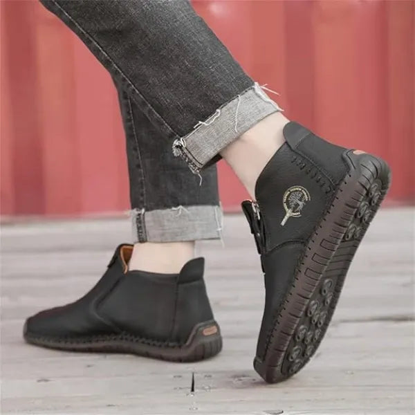 🚶‍♀️👢48% OFF !!!⏱️Clearance!!✨Women's Casual Fashion Non-slip Leather Medieval Slip-on Boots