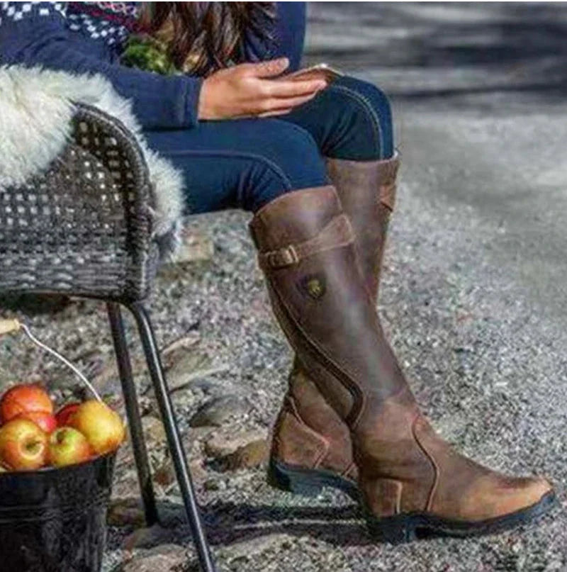🔥LAST DAY 50% OFF🎁 WOMEN'S WATERPROOF ORTHOPEDIC HIGH HEEL RIDING BOOTS