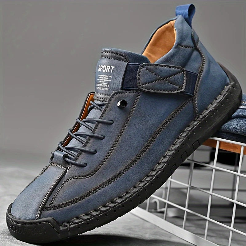 EaseStep™ Leather Sneakers – Soft Comfort & Orthopedic Support