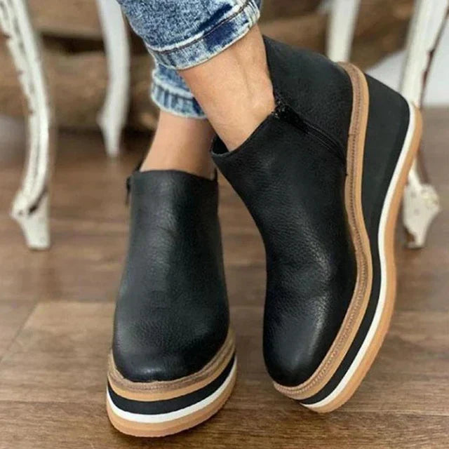 Elegante Plateaustiefeletten