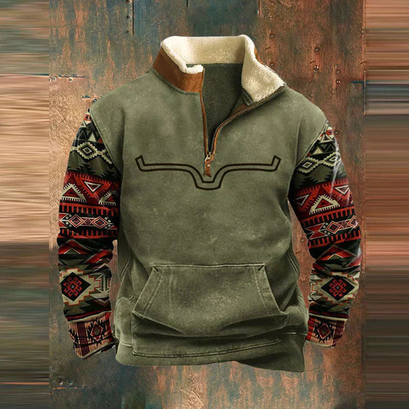 Viertel Zip-Up Pullover