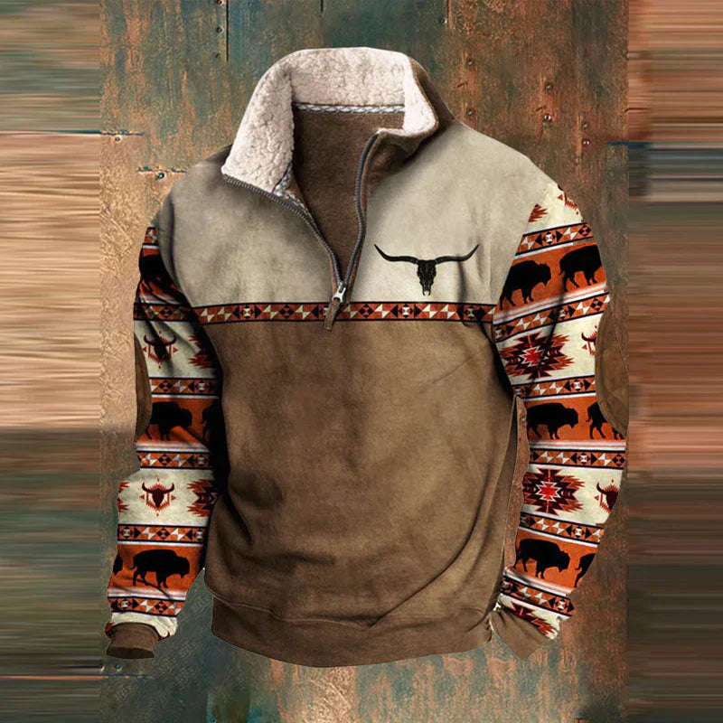 Viertel Zip-Up Pullover