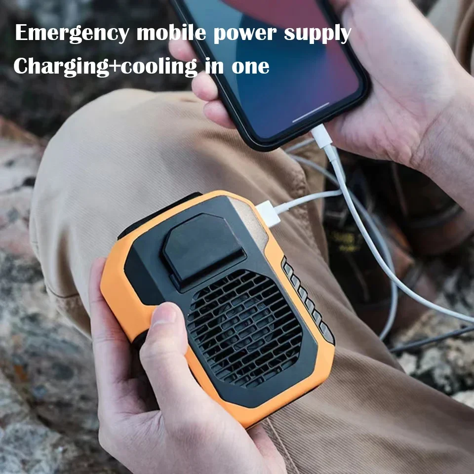 Summer Sale 45% Off🔥 2025 Smart AI Long-lasting Battery Powerful Portable Waist Clip Fan, Wearable Hanging Neck Fan