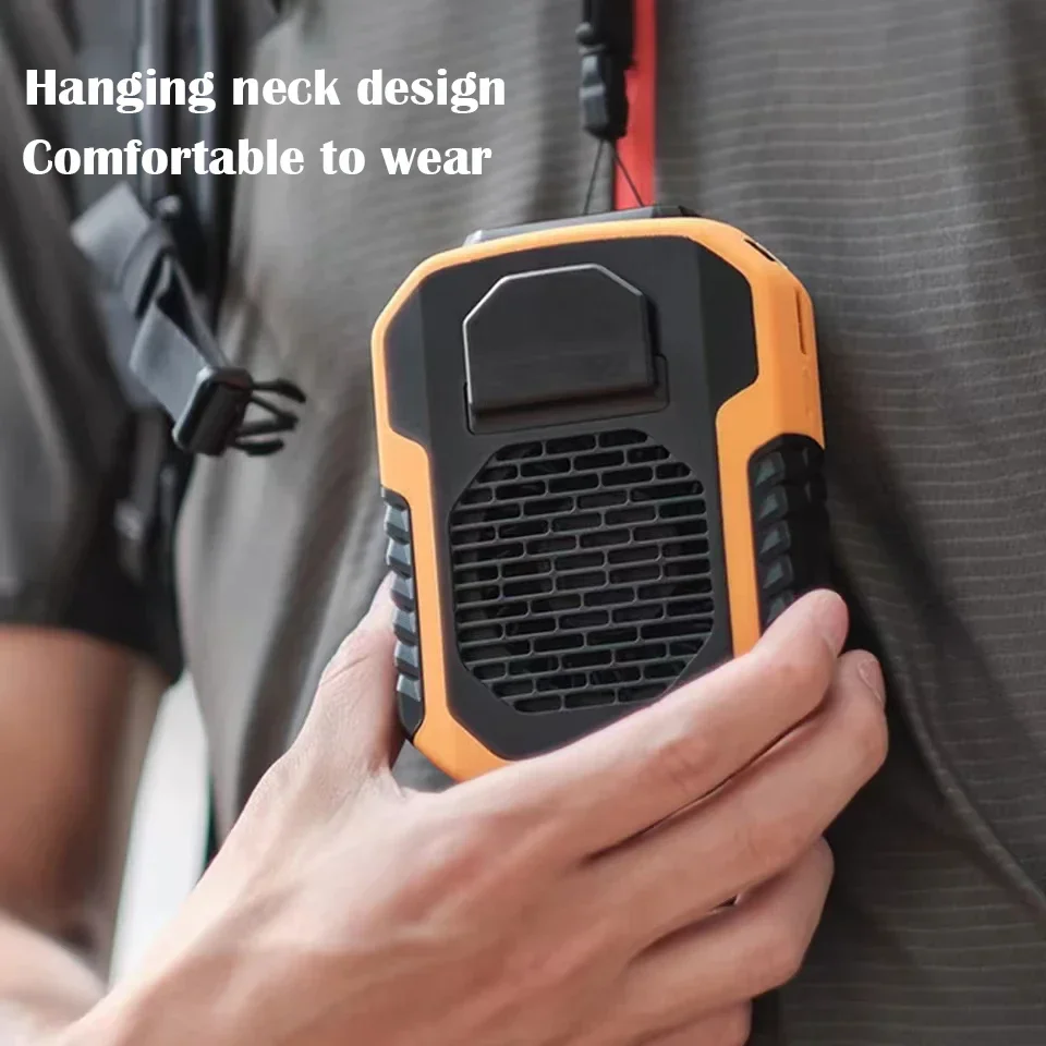 Summer Sale 45% Off🔥 2025 Smart AI Long-lasting Battery Powerful Portable Waist Clip Fan, Wearable Hanging Neck Fan