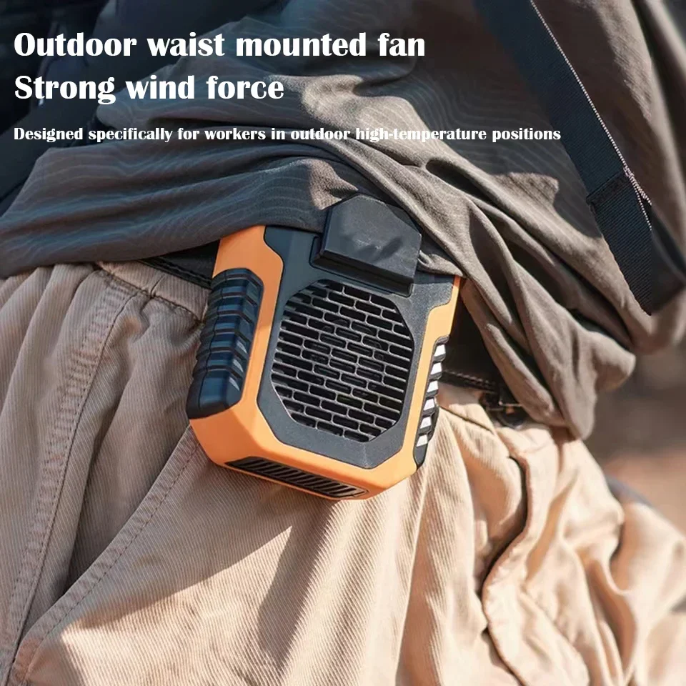 Summer Sale 45% Off🔥 2025 Smart AI Long-lasting Battery Powerful Portable Waist Clip Fan, Wearable Hanging Neck Fan