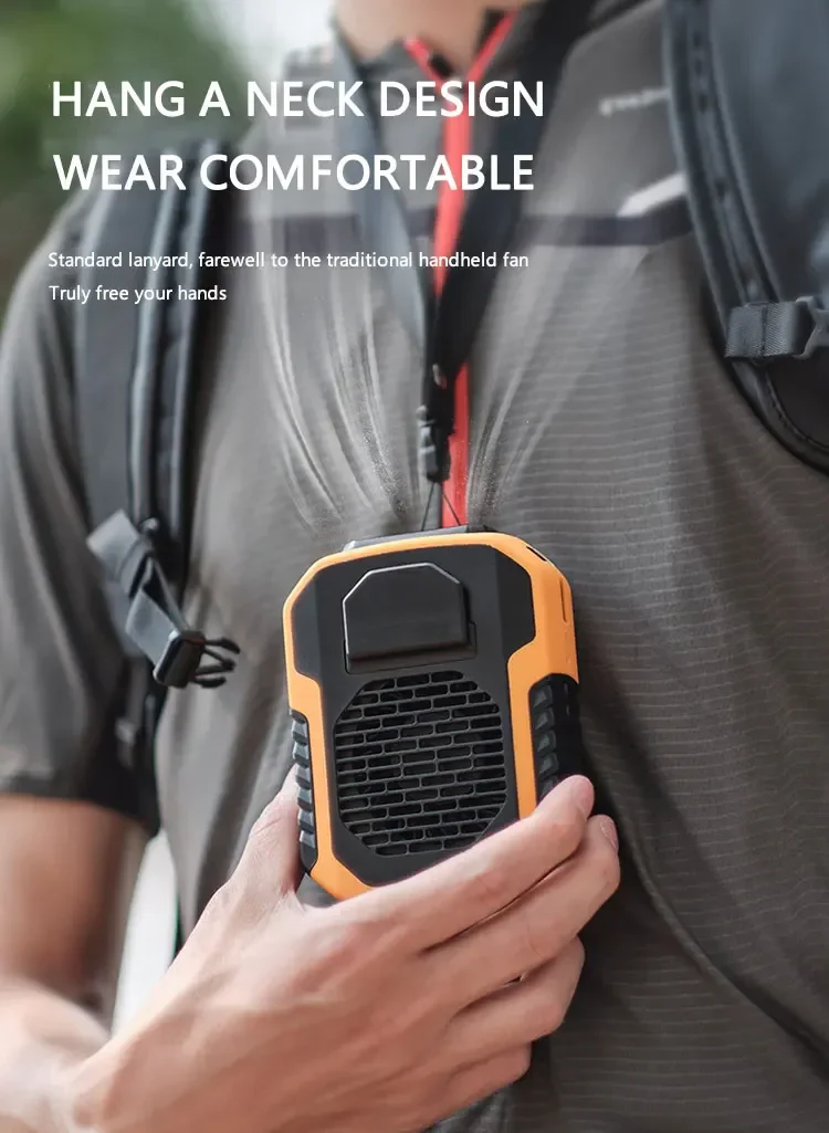 Summer Sale 45% Off🔥 2025 Smart AI Long-lasting Battery Powerful Portable Waist Clip Fan, Wearable Hanging Neck Fan