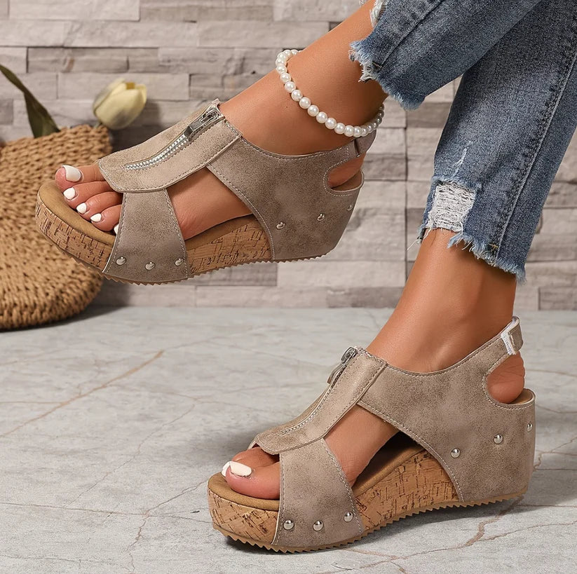 ComfortStep™ Women's New Vintage Wedge Platform Sandals