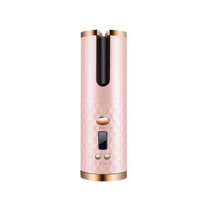 Automatic Cordless Auto Hair Curler, Rechargeable Portable Hair Curler with 6 Temps