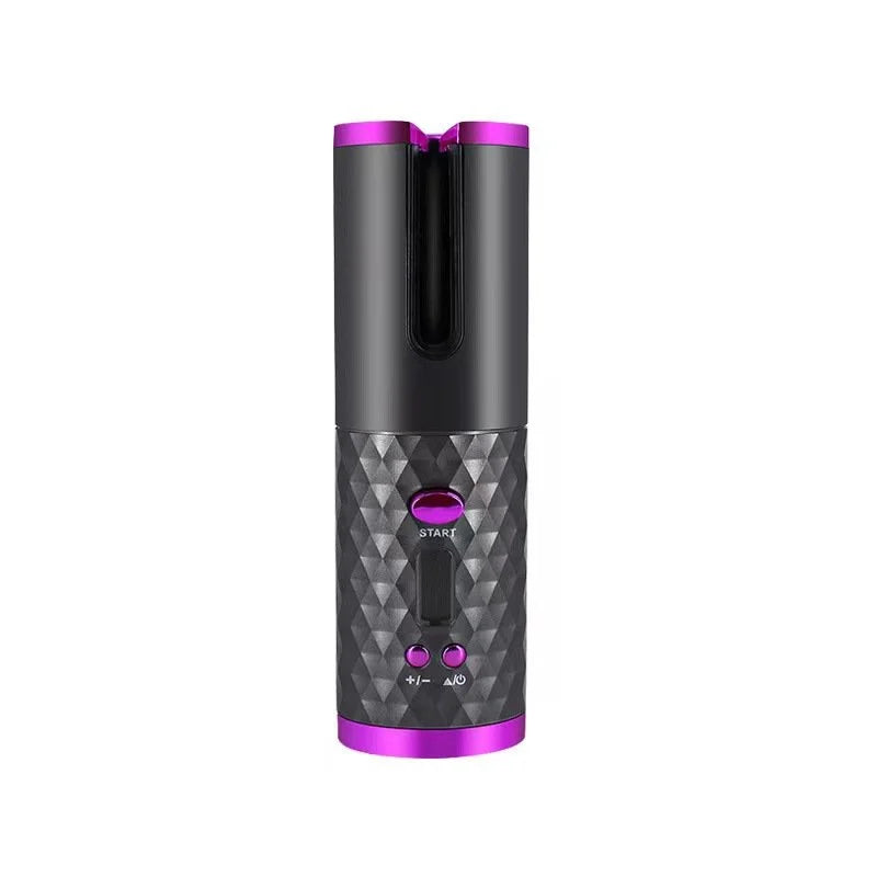 Automatic Cordless Auto Hair Curler, Rechargeable Portable Hair Curler with 6 Temps