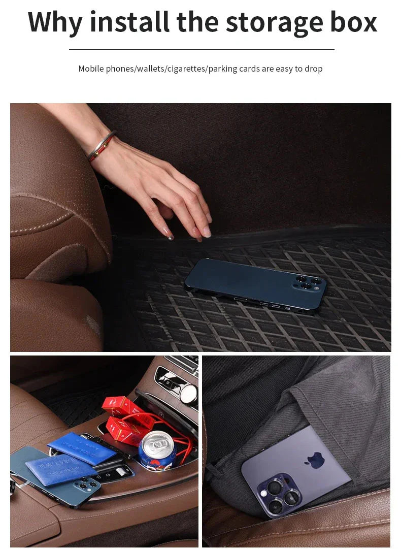 🔥HOT SALE 45% OFF 💖Car Leather Cup Holder Gap Filler Organizer Bag [Universal Fitment]