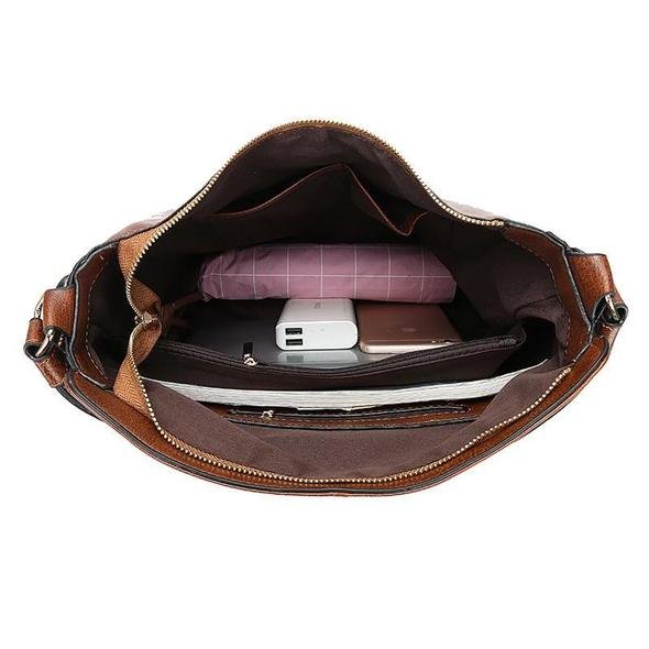 Luxury Leather Shoulder Crossbody Handbag (60% OFF + 1 FREE Clutch) - Beelovy